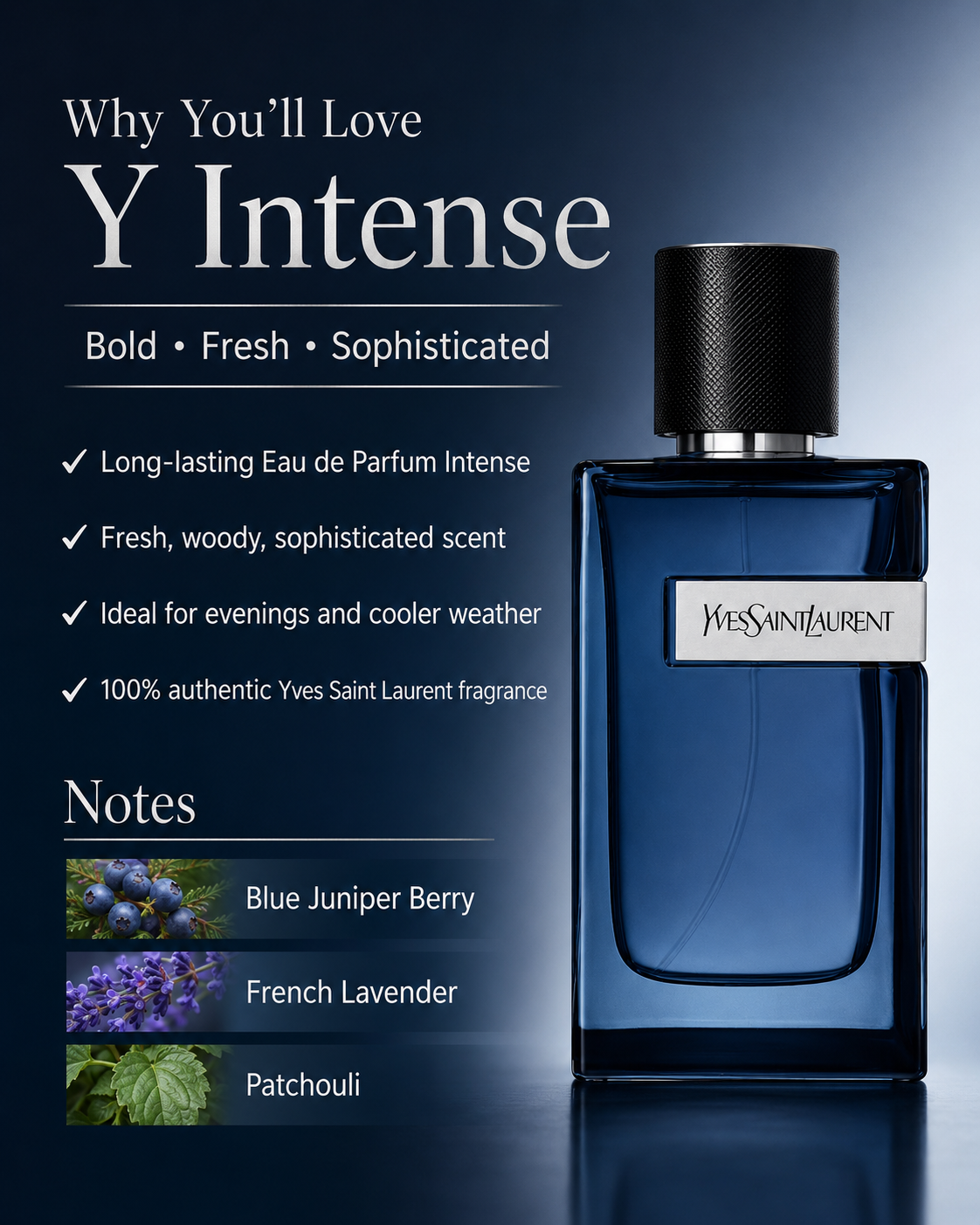 Eau de Parfum Intense by Yves Saint Laurent 3.3 oz