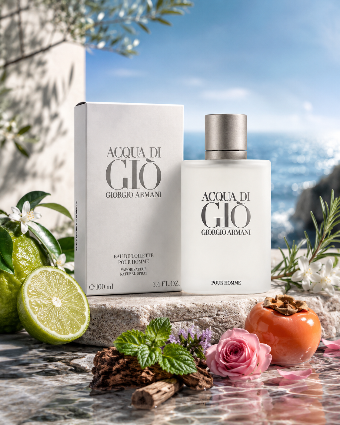 Acqua Di Gio by Giorgio Armani Eau De Toilette Spray 3.3 oz