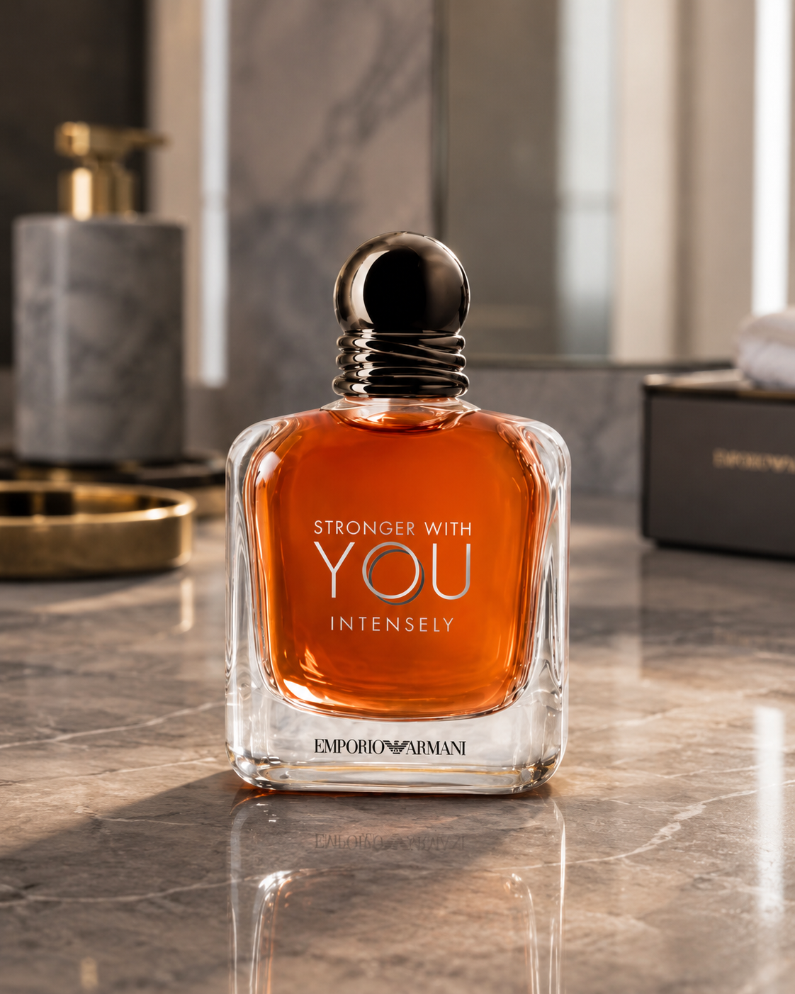 Armani Stronger With You Intensely Gift Set for Men (3.4 oz + 0.5 oz EDP)
