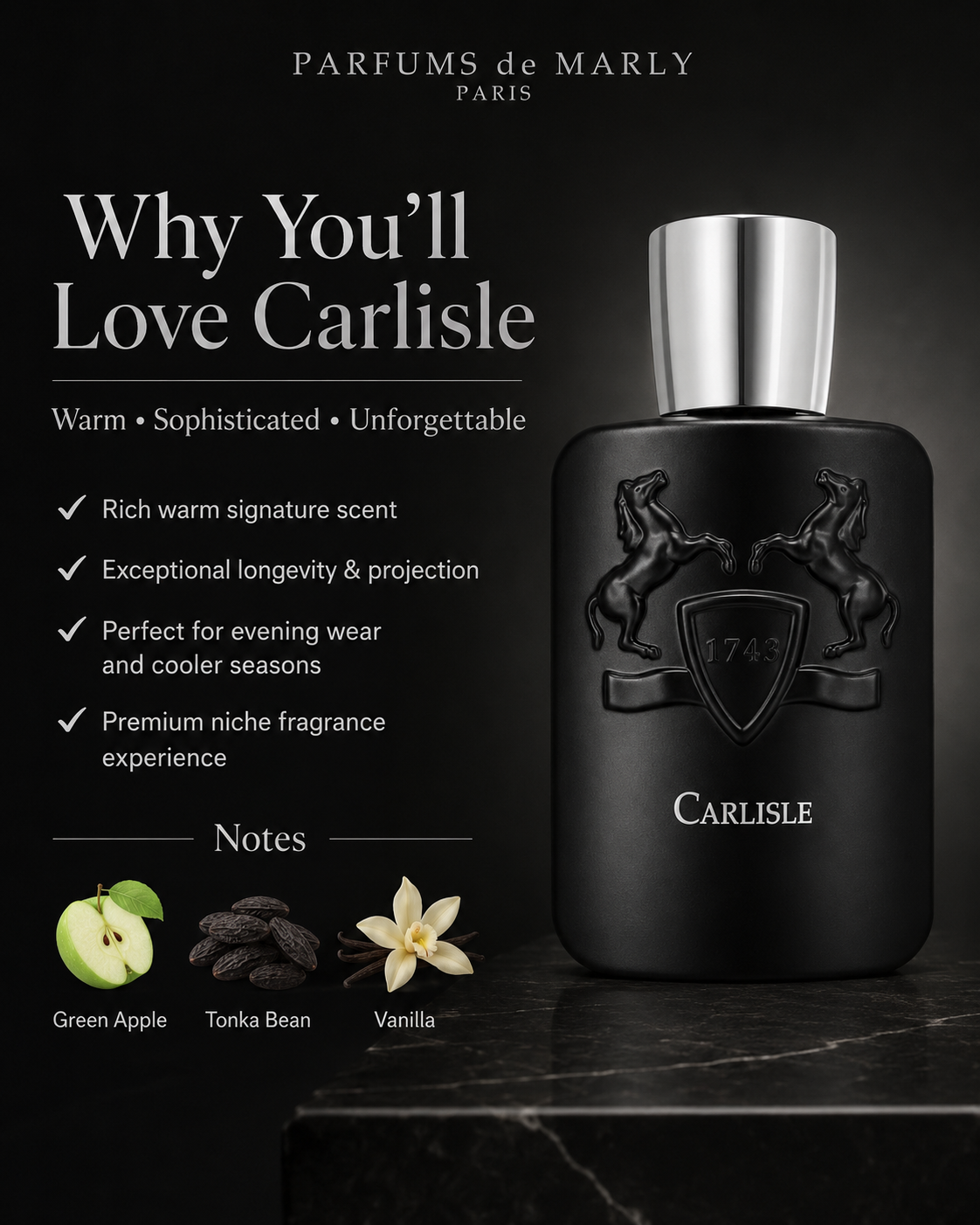 Parfums de Marly Carlisle by Parfums de Marly, 4.2 oz Eau De Parfum Spray for Unisex