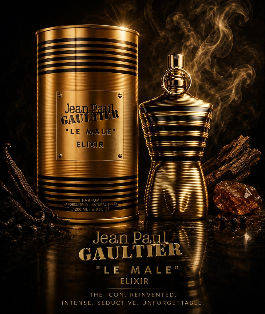 Jean Paul Gaultier Le Male Elixir Parfum 6.8 oz for Men