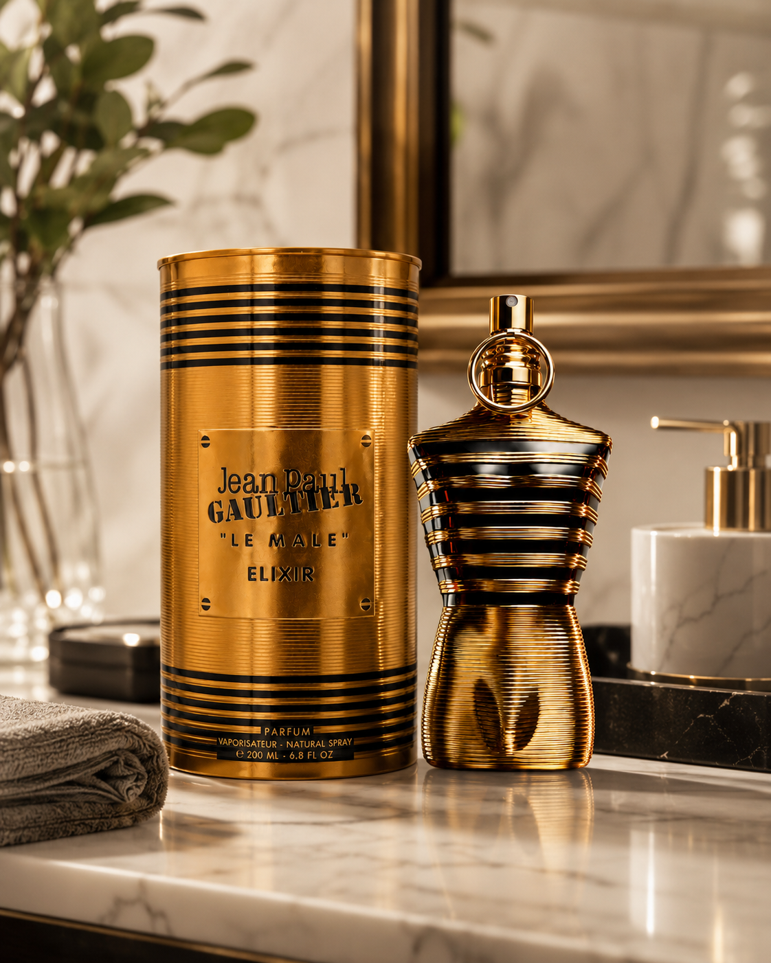 Jean Paul Gaultier Le Male Elixir Parfum 6.8 oz for Men