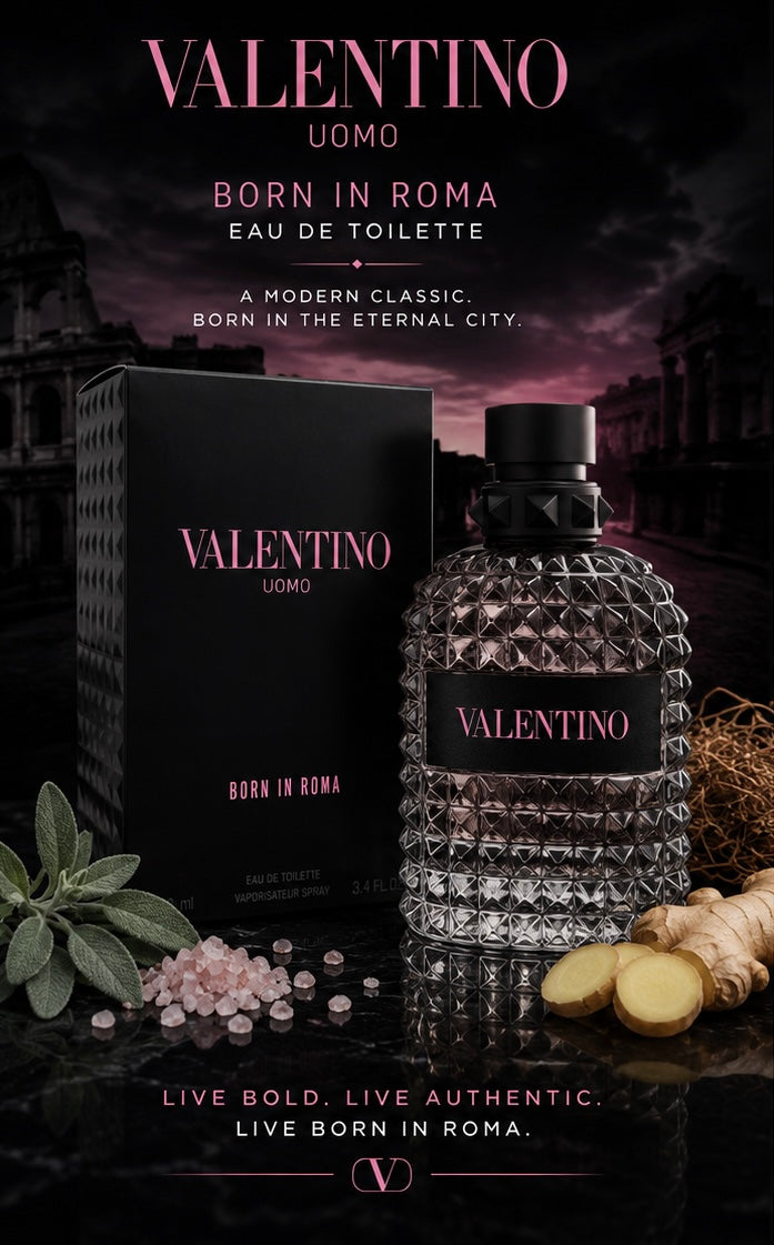 Valentino Uomo Born In Roma Eau de Toilette 3.4 oz
