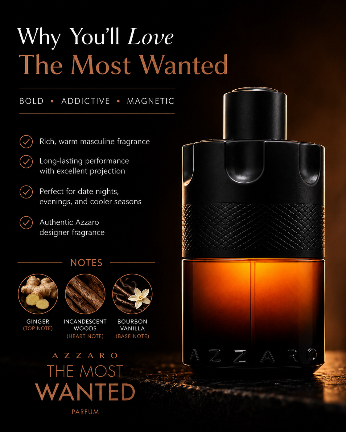 Azzaro The Most Wanted Parfum 3.4 oz for Men