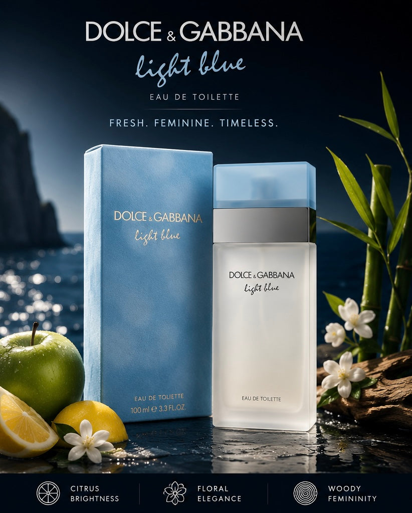 Dolce & Gabbana Light Blue Eau de Toilette 3.3 oz for Women